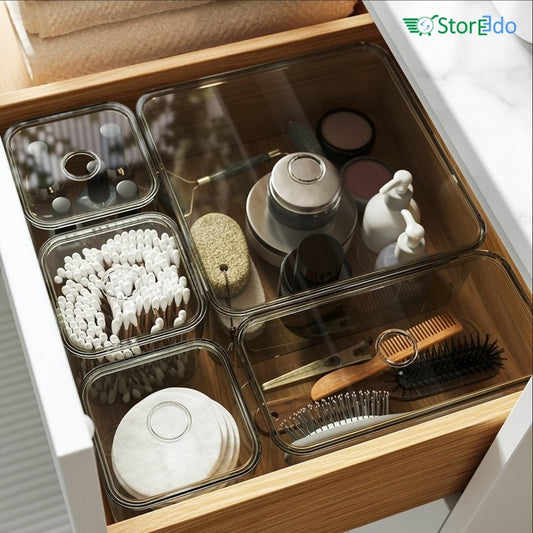 IKEA : VISSLAAN : Box With Lid - Set of 5