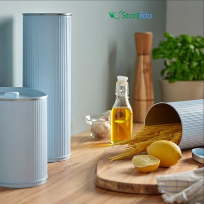 IKEA : BETTHAJ : Tin With Lid For Spaghetti