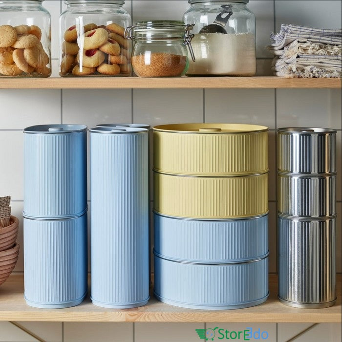 IKEA : BETTHAJ : Tin With Lid for Dry Food