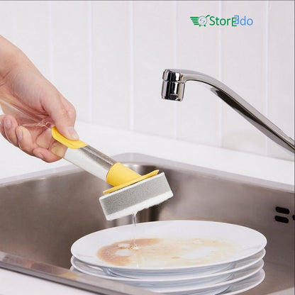 IKEA : VIDEVECKMAL : 3- Piece Dish Sponge Set With Dispenser