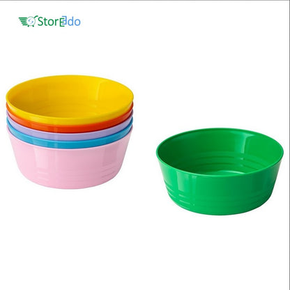 IKEA : KALAS : Multi Color Plastic Bowls - Set of 6