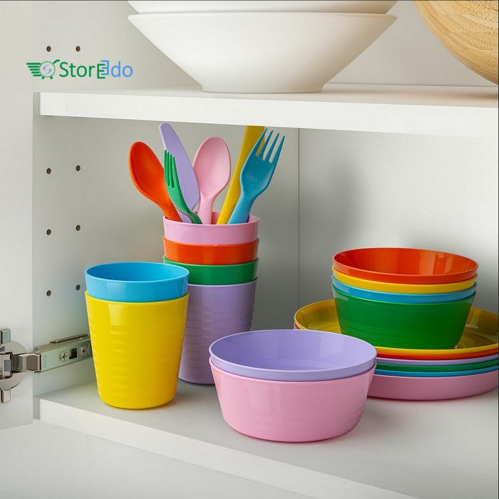 IKEA : KALAS : Multi Color Plastic Bowls - Set of 6