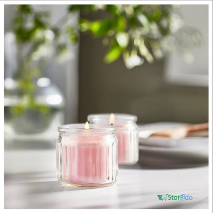 IKEA : LUGNARE : Scented Candle in Glass - Jasmine