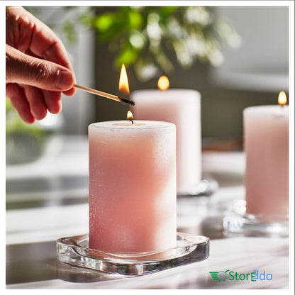 IKEA : LUGNARE : Scented Pillar Candle - Jasmine