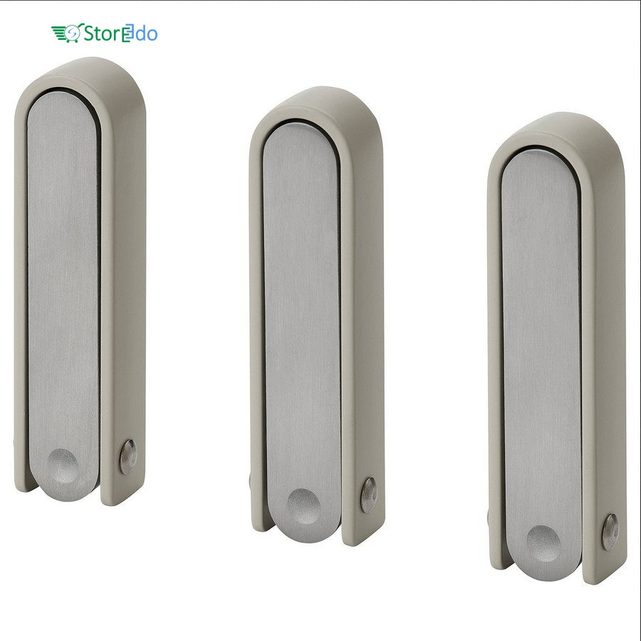 IKEA : KLYKET : Folding Hook Aluminium - Set of 3