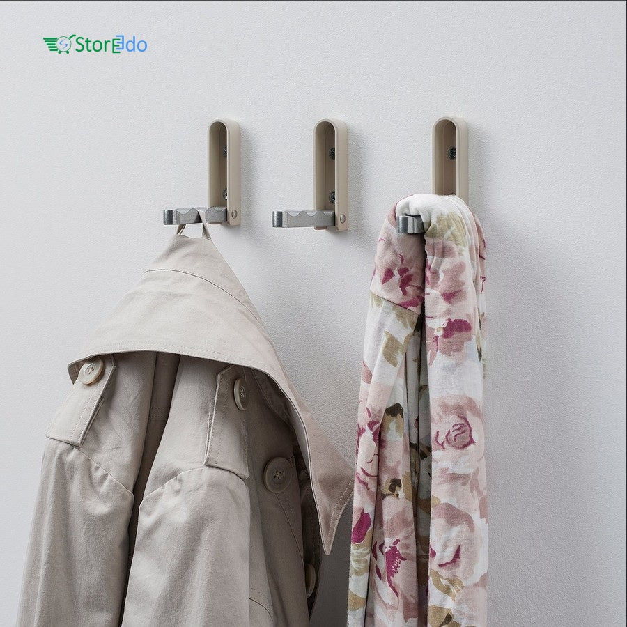 IKEA : KLYKET : Folding Hook Aluminium - Set of 3