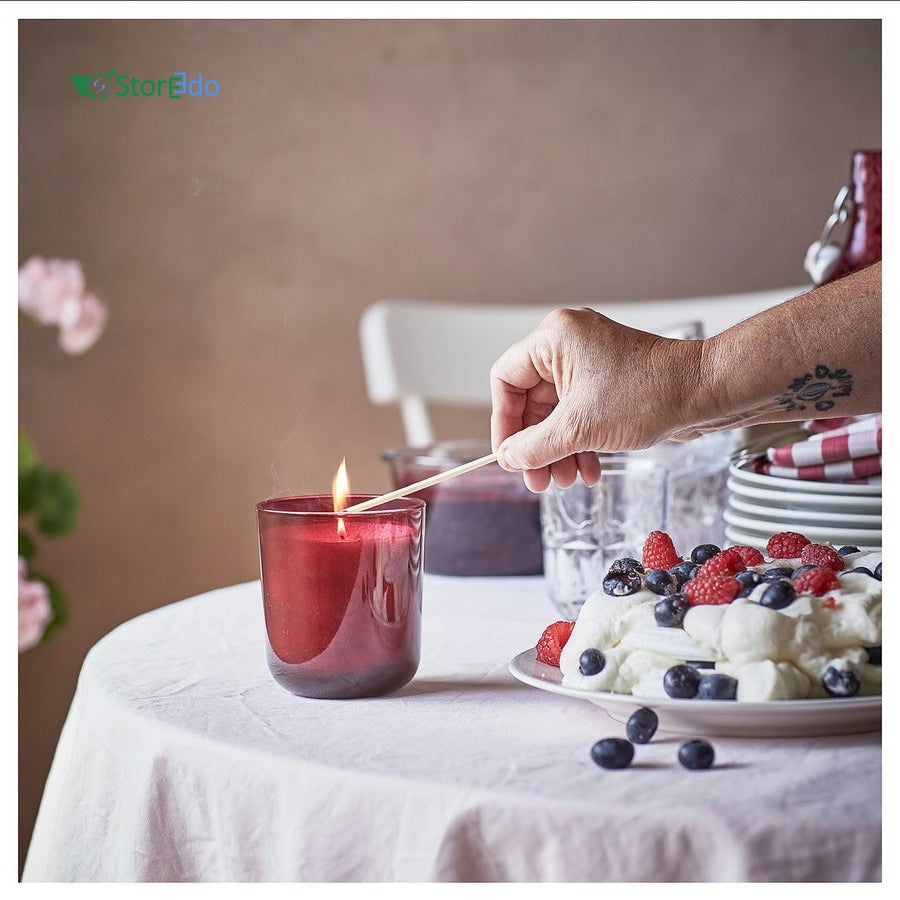 IKEA : STORTSKON : Scented Candle in Glass- Berries