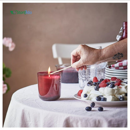 IKEA : STORTSKON : Scented Candle in Glass- Berries