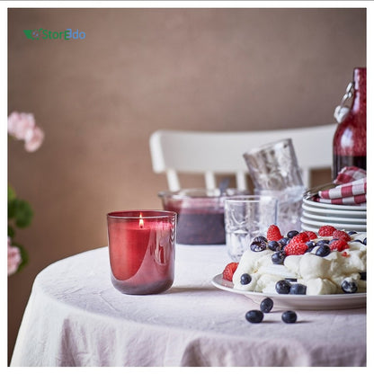 IKEA : STORTSKON : Scented Candle in Glass- Berries