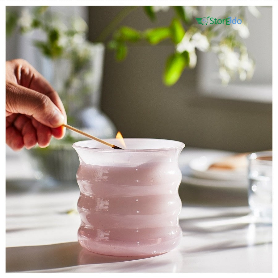 IKEA : LOVSKOGSLUND : Scented Candle in Glass- Jasmine