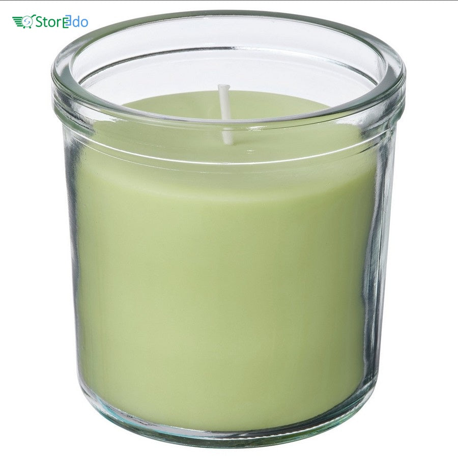 IKEA : LOVSKOGSLUND : Scented Candle in Glass- Apple