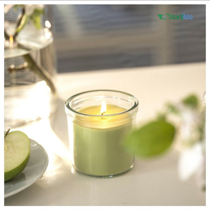 IKEA : LOVSKOGSLUND : Scented Candle in Glass- Apple