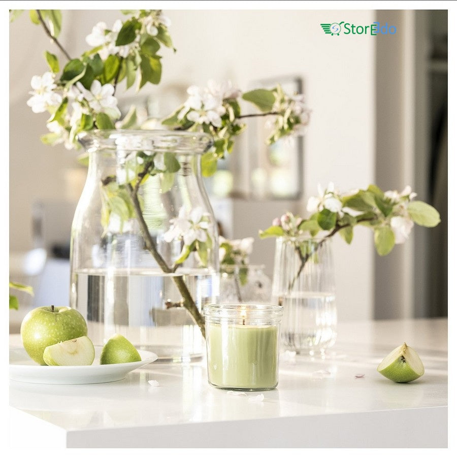 IKEA : LOVSKOGSLUND : Scented Candle in Glass- Apple