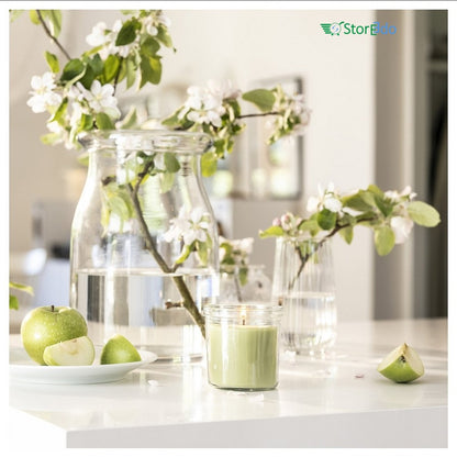 IKEA : LOVSKOGSLUND : Scented Candle in Glass- Apple