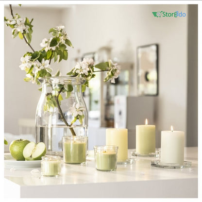 IKEA : LOVSKOGSLUND : Scented Candle in Glass- Apple