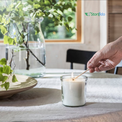 IKEA : LUGNARE : Scented Candle in Glass- Scandinavian Forest