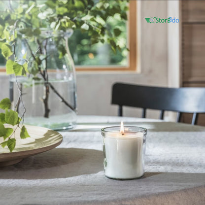 IKEA : LUGNARE : Scented Candle in Glass- Scandinavian Forest