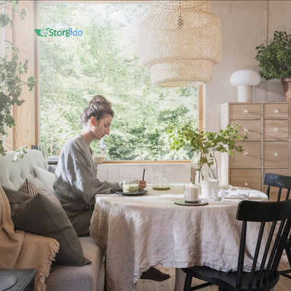 IKEA : LUGNARE : Scented Candle in Glass- Scandinavian Forest