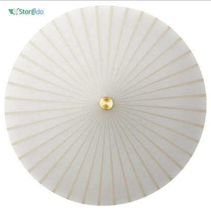 IKEA : RORKULT : Wall Lamp - White Glass Stripe Pattern