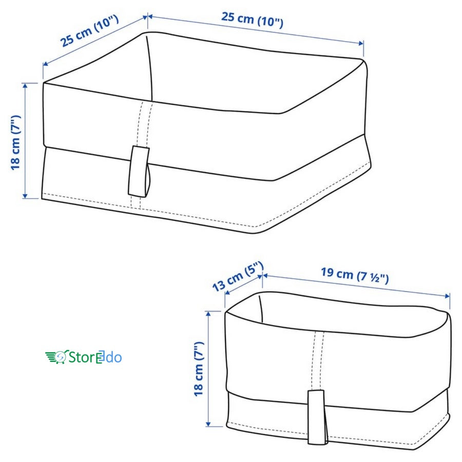 IKEA : RAGGISAR : Basket - Set of 3