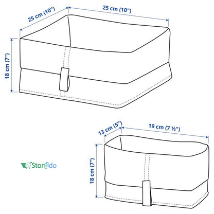 IKEA : RAGGISAR : Basket - Set of 3