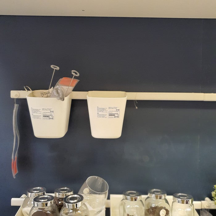 IKEA : SUNNERSTA : Rail with 4 Hooks and 2 Containers