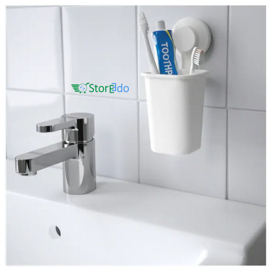 IKEA : TISKEN : Toothbrush Holder with Suction Cup