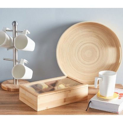 HomeCentre : Tea Bag Box with Transparent Lid