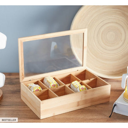 HomeCentre : Tea Bag Box with Transparent Lid