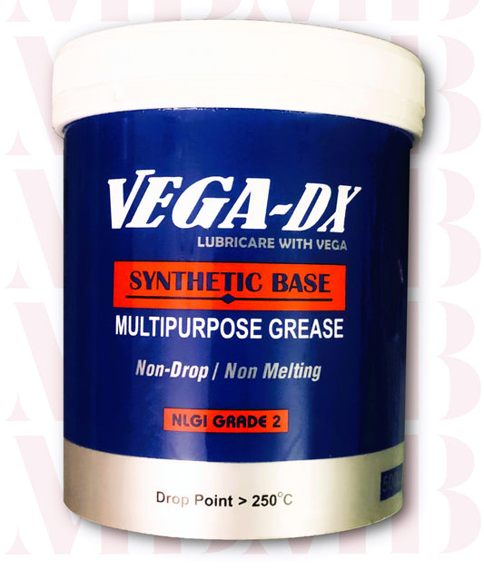 VegaLube DX Synthetic Multipurpose Grease (Non-Drop/Non Melting) 500g-Formulated in USA
