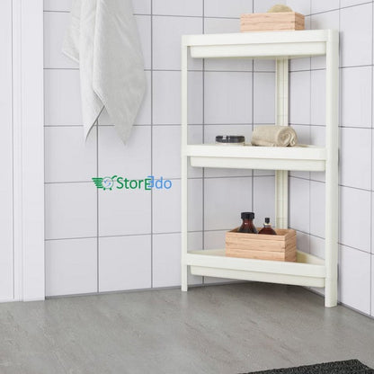 IKEA : VESKEN : Plastic Corner Shelf Unit