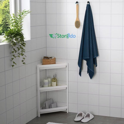 IKEA : VESKEN : Plastic Corner Shelf Unit