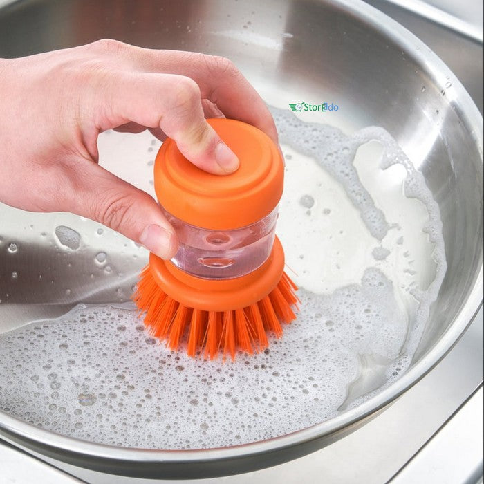 IKEA : VIDEVECKMEL: Dish Washing Brush With Dispenser