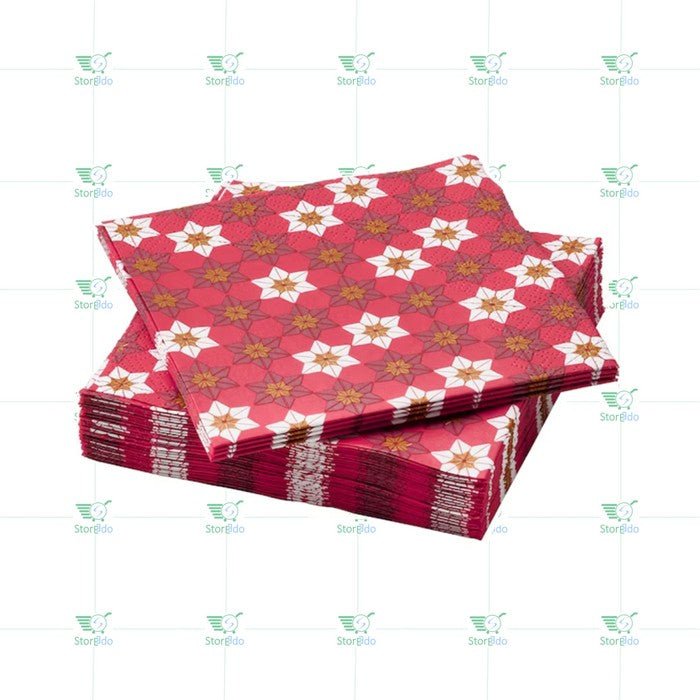 IKEA : VINTERFINT : Paper napkin - Floral Pattern