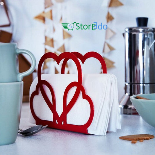 IKEA : VINTERFINT : Napkin Holder Heart Shape With Paper Napkins