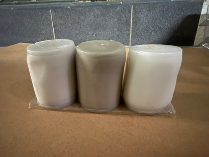 IKEA : LUGGA : Scented Block Candles - Set of 3 (Deformed)