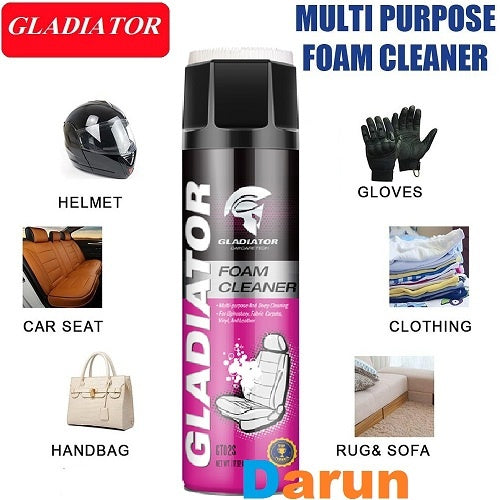 Gladiator Foam Cleaner With Brush Cap - 650ml