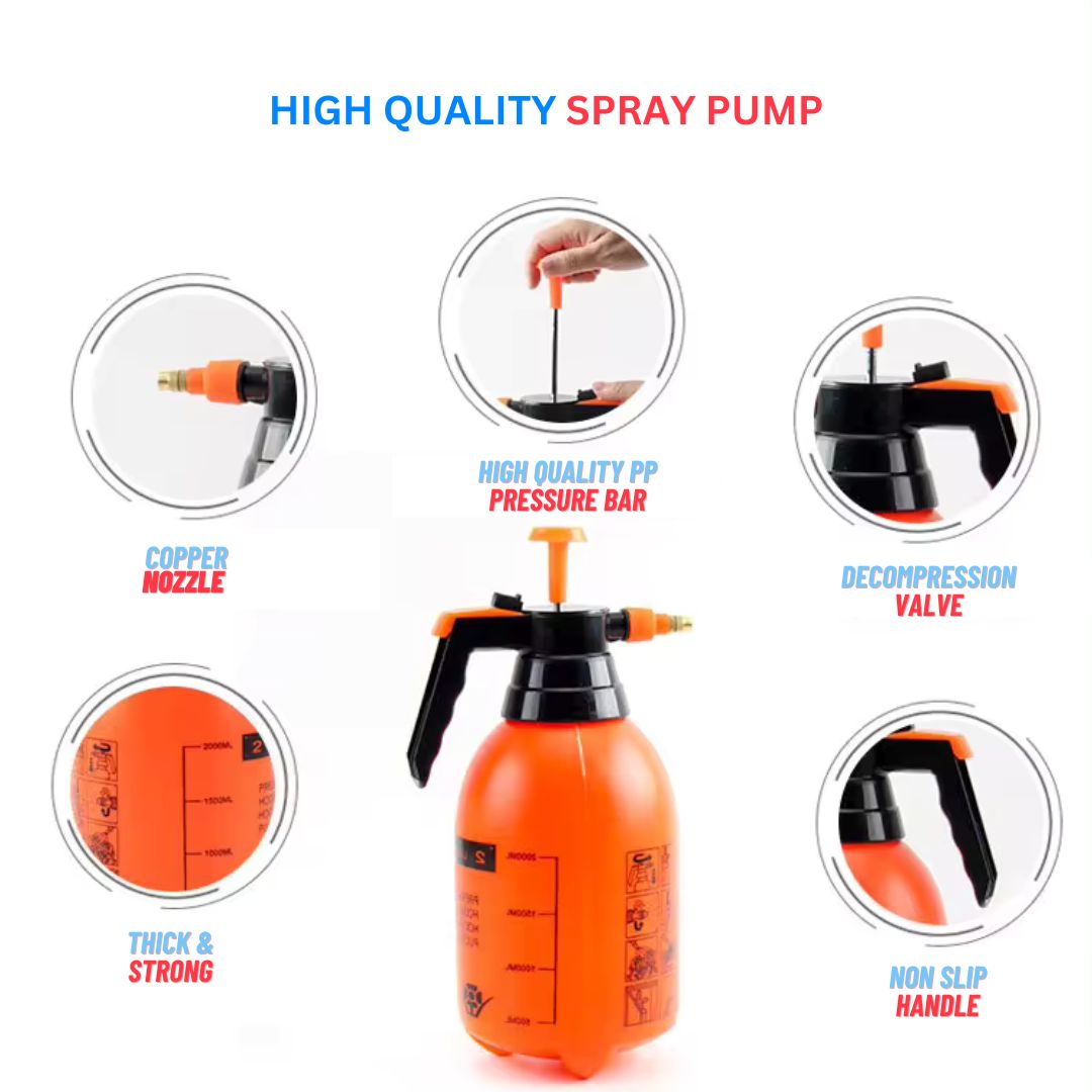 2 Liter Pressure Pump Water Sprayer Bottle- By DADA