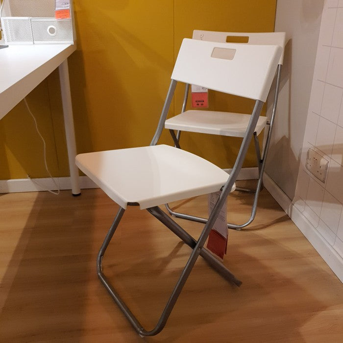 Ikea gunde 2025 folding chair white