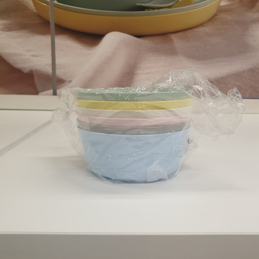 IKEA : KALAS NN : Multi Color Plastic Bowls - Set of 6