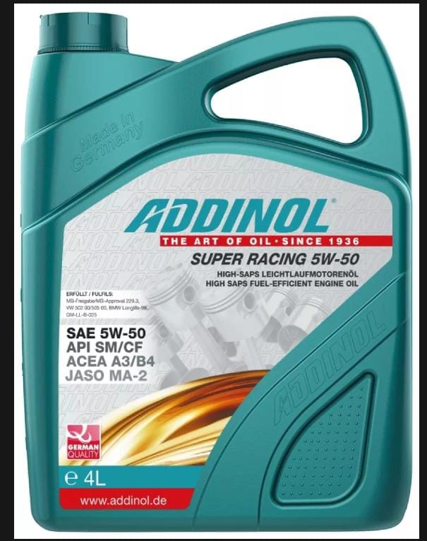 ADDINOL SUPER RACING 5W-50 (Made in Germany)