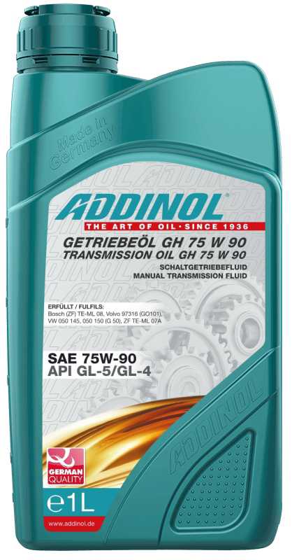 ADDINOL TRANSMISSION OIL GH 75 W 90 1 LITER (FULLY SYNTHETIC MADE IN GERMANY)