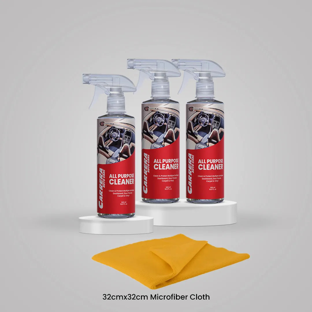 Carrera Pack of 3 All Purpose Cleaner 500ml With microfiber