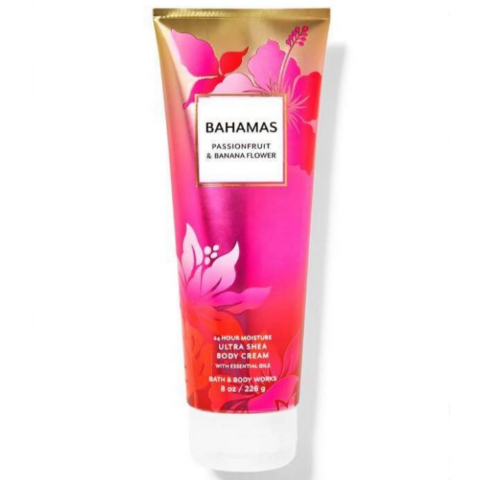 Bath and Body Works : BAHAMAS : Ultra Shea Body Cream : Passionfruit & Banana Flower