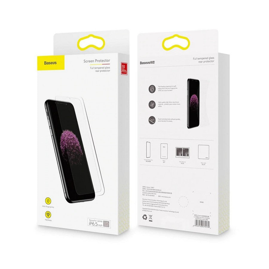 Baseus : iPhone Glass Protector for iPhone 11 Pro Max - Set of 2