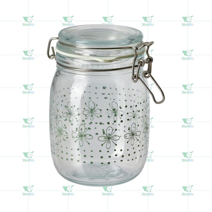 IKEA : KORKEN : Jar With Lid - Patterned