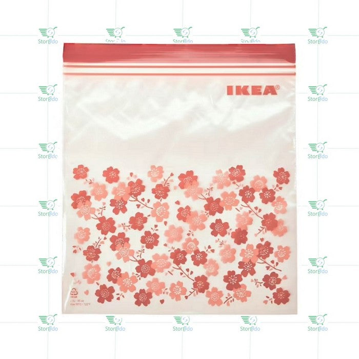 ISTAD Resealable bag, patterned/green, 6/5 qt - IKEA