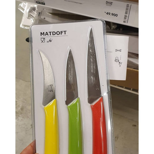 IKEA : MATDOFT : Multi Color Knives - Set of 3