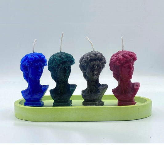 Scented Mini David Candle - Set of 4