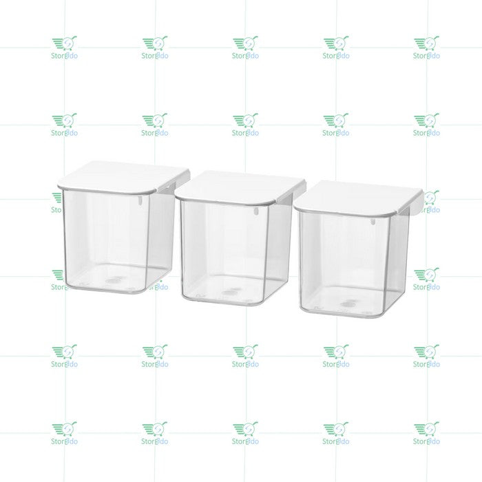 IKEA : SKADIS : Container With Lid - Set of 3